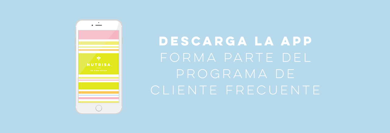 Descarga la app y forma parte del programa de cliente frecuente